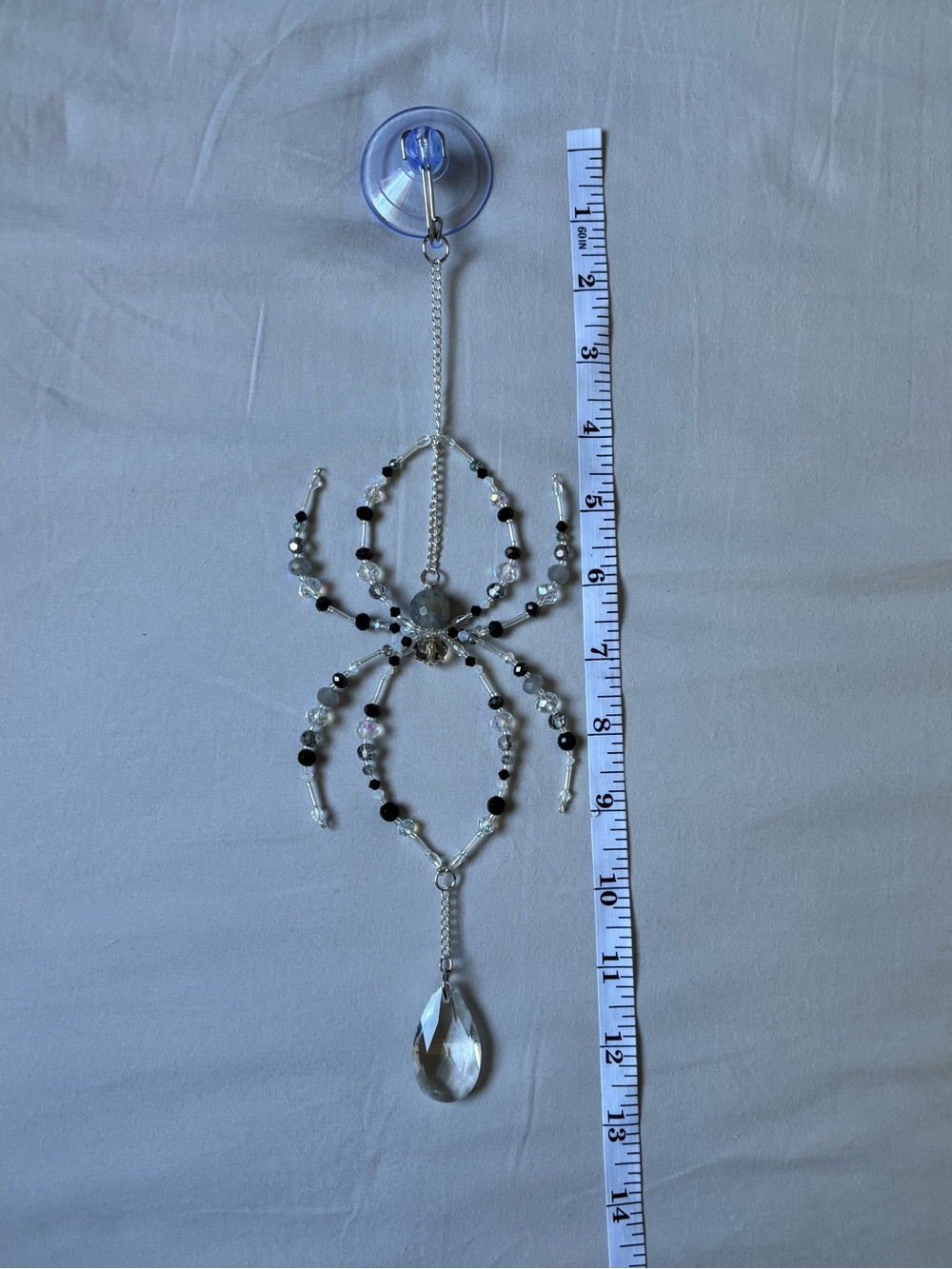 Crystal beaded spider suncatcher. - Picture 15 of 16